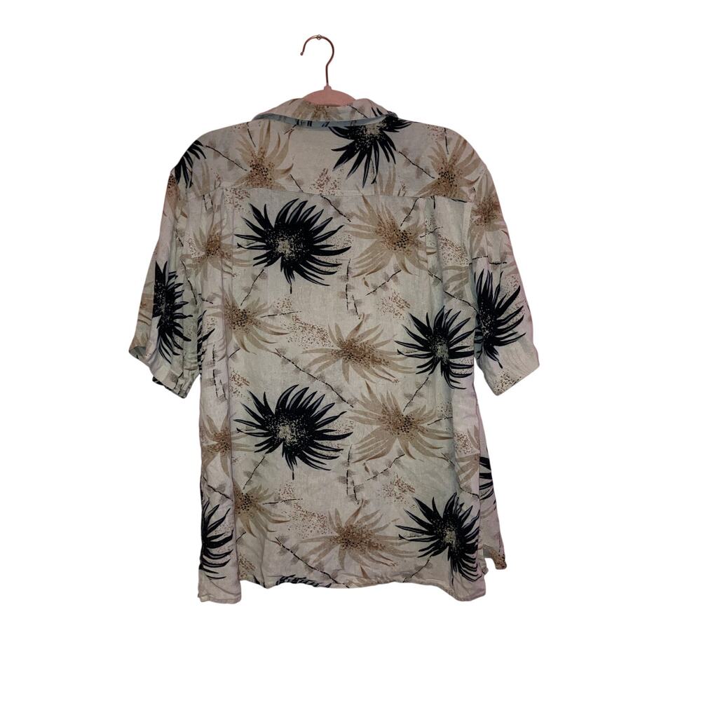 Utopia Hawiian Button Front 100% Silk Top Size XL - Picture 3 of 4